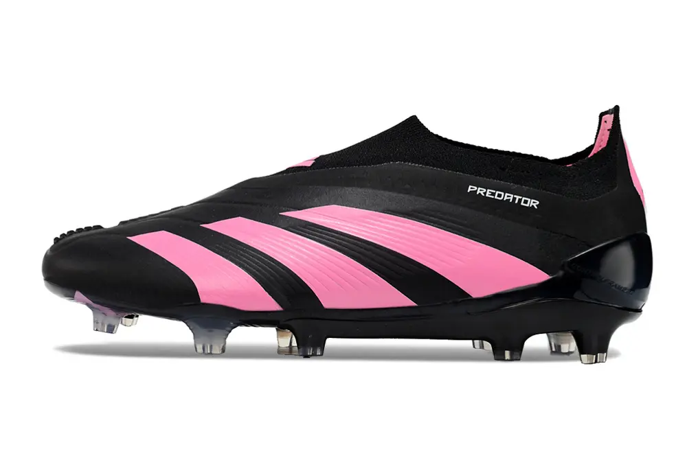 Adidas Predator Elite Laceless FG - Black/Pink Flash/Core Black