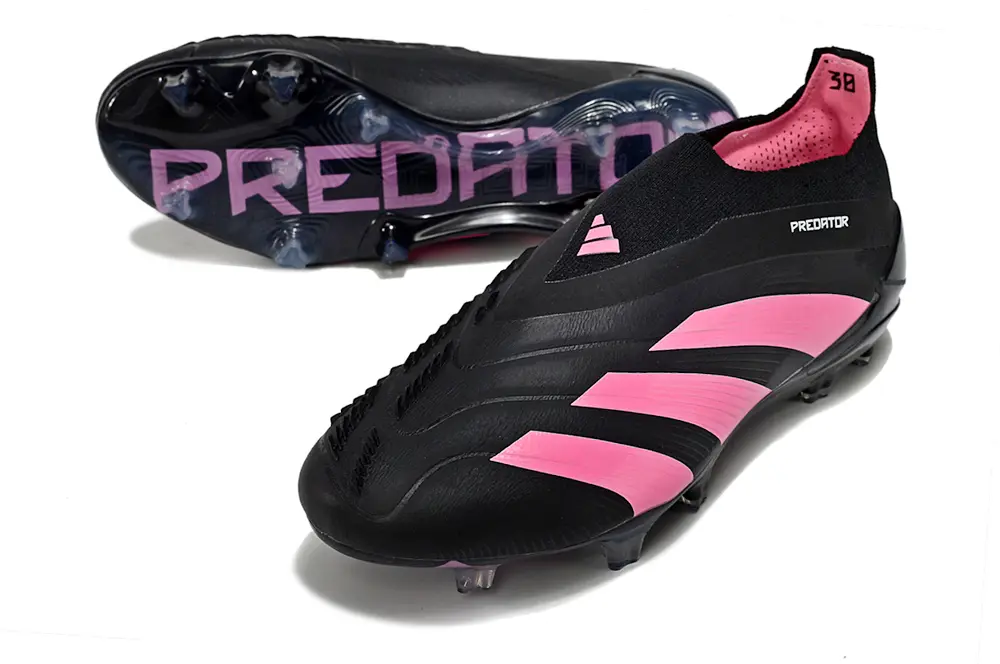 Adidas Predator Elite Laceless FG - Black/Pink Flash/Core Black