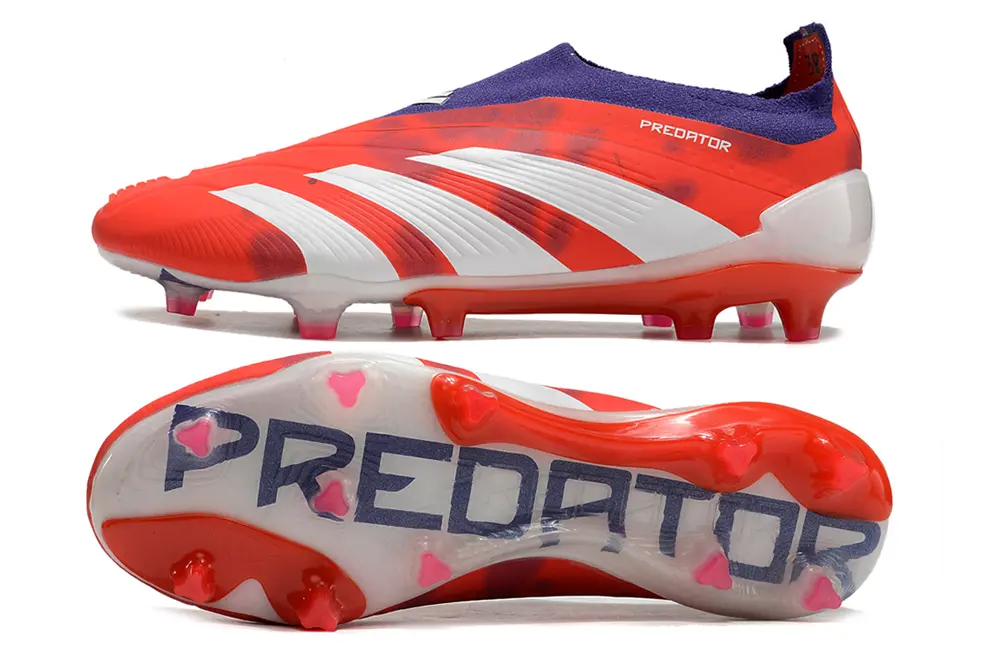 Adidas Predator Elite Laceless FG - Red/Vibrant Red/Deep Purple