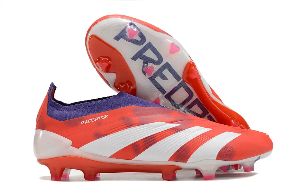 Adidas Predator Elite Laceless FG - Red/Vibrant Red/Deep Purple
