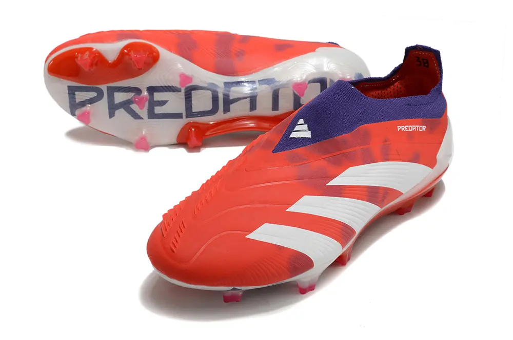 Adidas Predator Elite Laceless FG - Red/Vibrant Red/Deep Purple