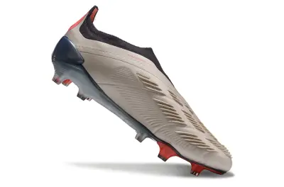 Adidas Predator Elite Laceless FG - Beige/Crimson/Graphite