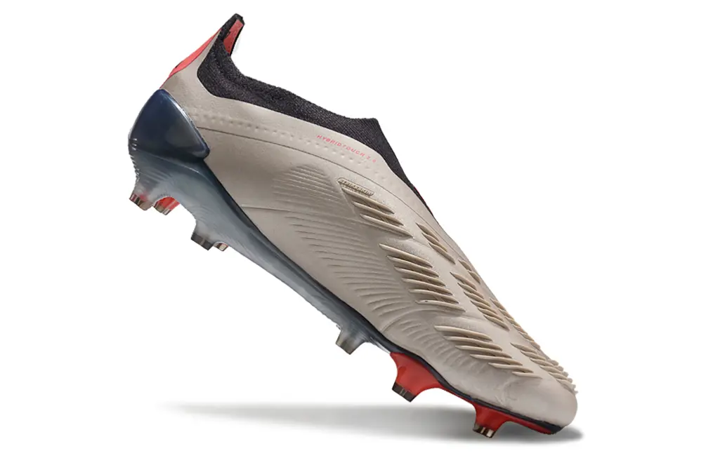 Adidas Predator Elite Laceless FG - Beige/Crimson/Graphite