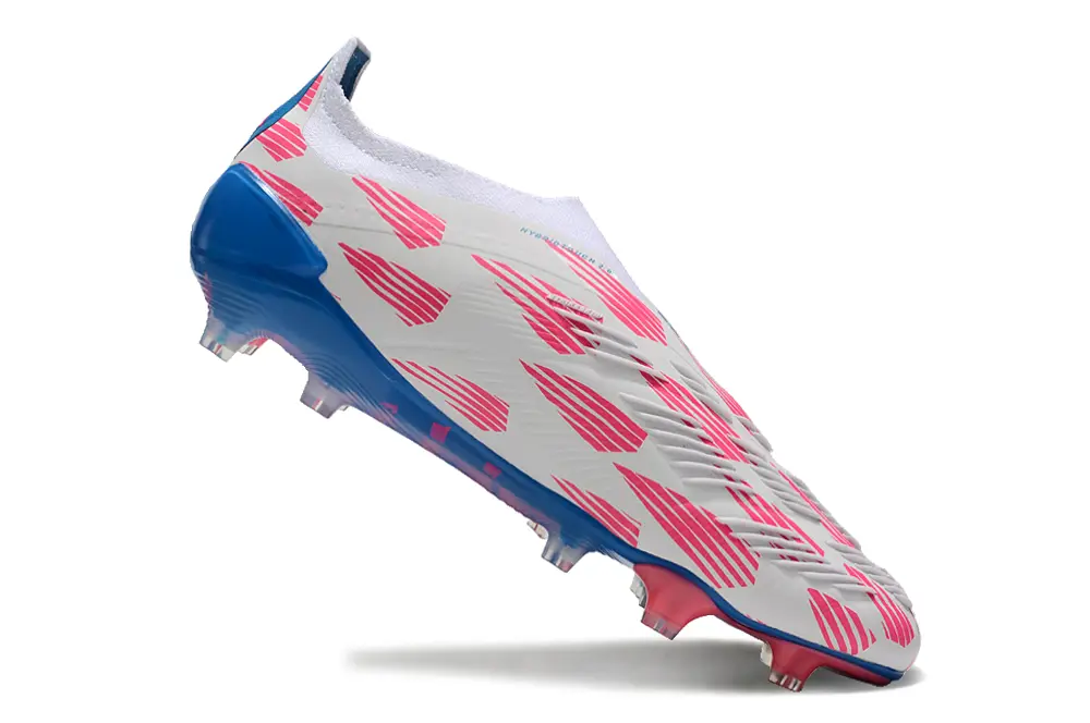 Adidas Predator Elite Laceless FG - White/Vibrant Blue/Radiant Pink
