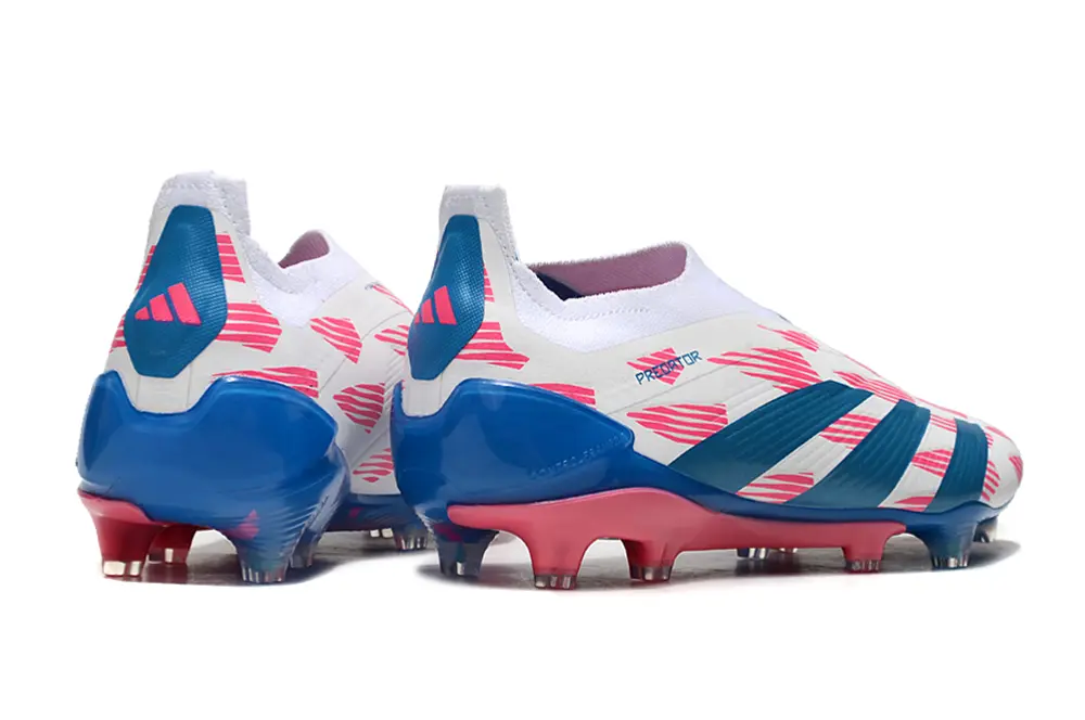 Adidas Predator Elite Laceless FG - White/Vibrant Blue/Radiant Pink