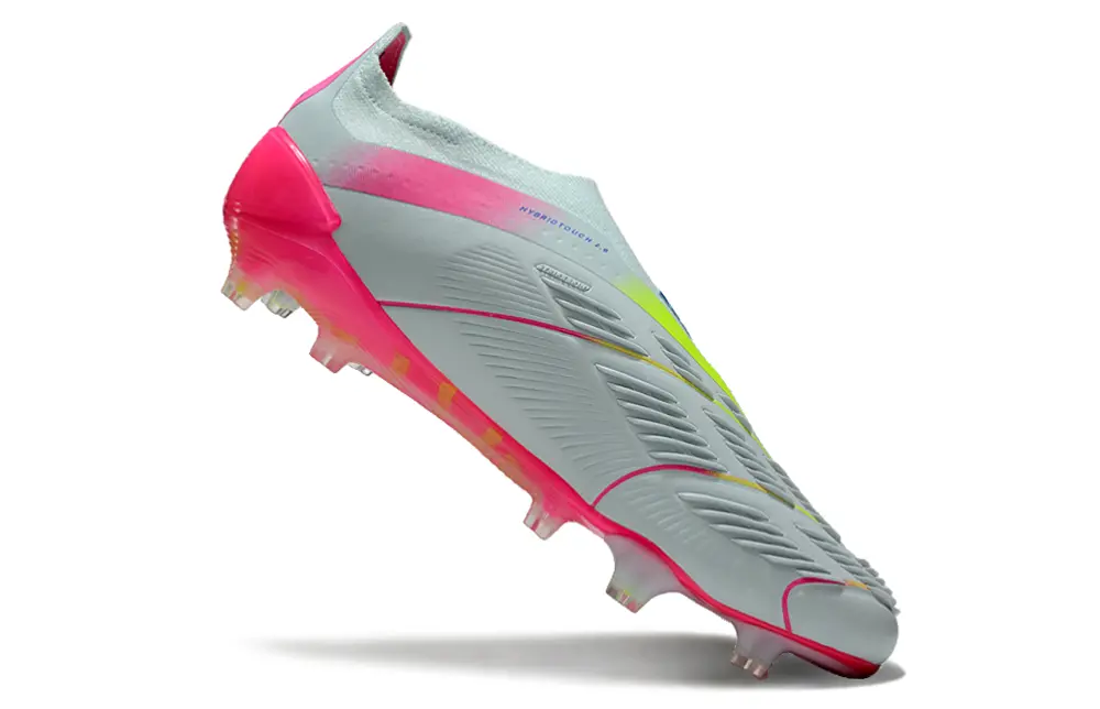 Adidas Predator Elite Laceless FG - White/Neon Pink/Blue Gradient