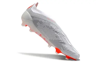 Adidas Predator Elite Laceless FG - Gray/Vibrant Orange/Light Gray