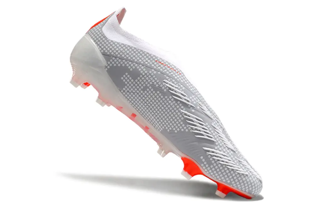 Adidas Predator Elite Laceless FG - Gray/Vibrant Orange/Light Gray