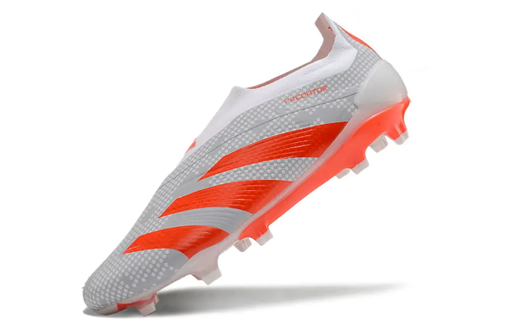 Adidas Predator Elite Laceless FG - Gray/Vibrant Orange/Light Gray