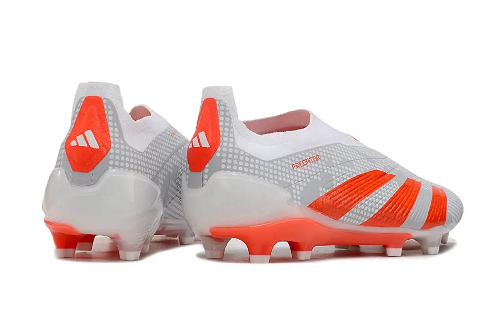 Adidas Predator Elite Laceless FG - Gray/Vibrant Orange/Light Gray