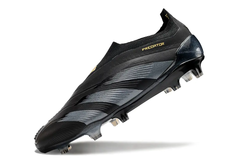 Adidas Predator Elite Laceless FG - Black/Steel Gray/Metallic Silver