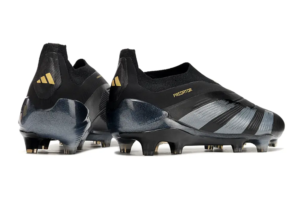 Adidas Predator Elite Laceless FG - Black/Steel Gray/Metallic Silver