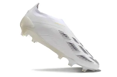 Adidas Predator Elite Laceless FG - White/Metallic Gold/White