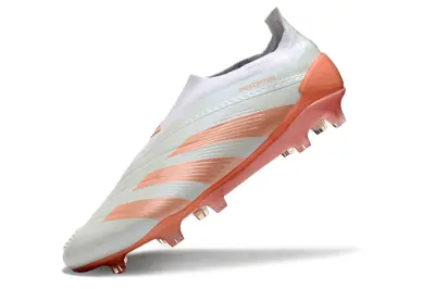 Adidas Predator Elite Laceless FG - White/Coral Orange/Soft Pink