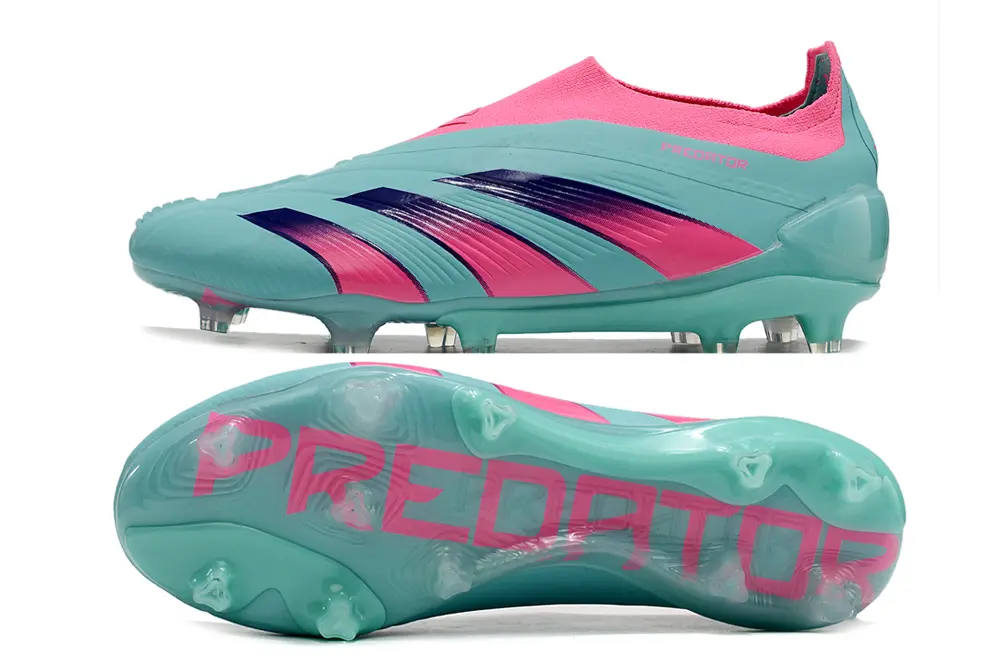 Adidas Predator Elite Laceless FG - Aqua/Electric Pink/Turquoise Blue