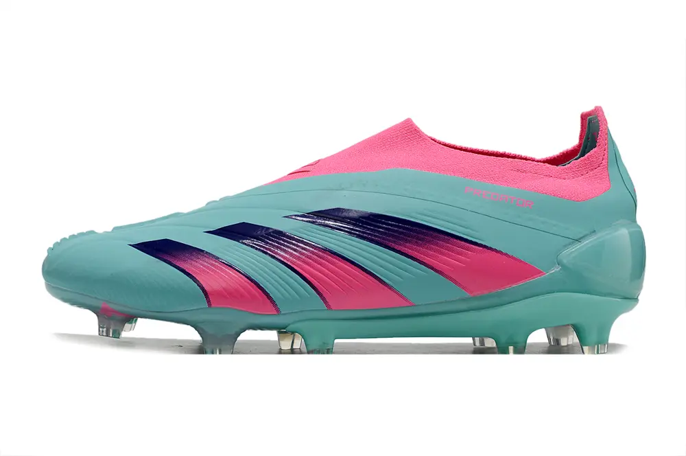 Adidas Predator Elite Laceless FG - Aqua/Electric Pink/Turquoise Blue