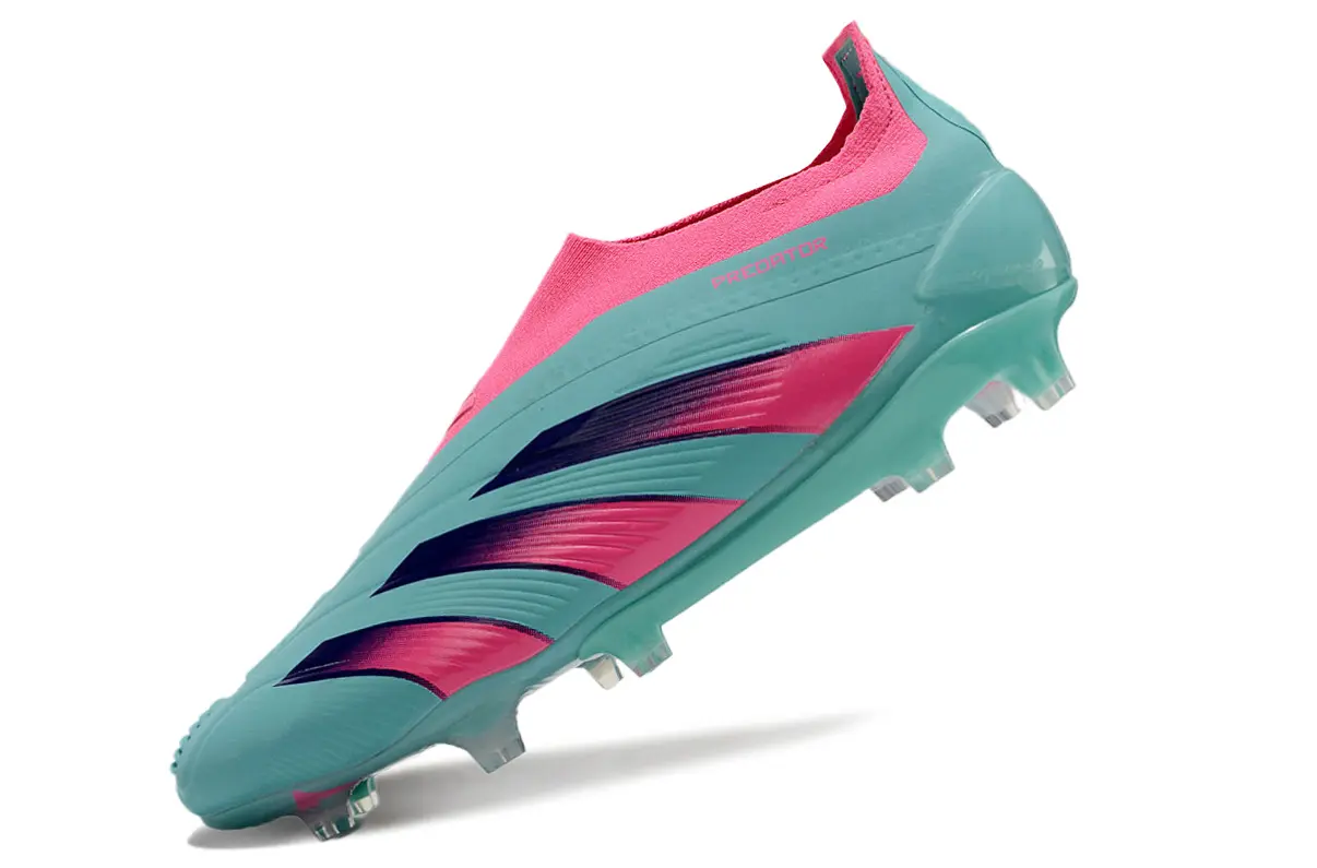 Adidas Predator Elite Laceless FG - Aqua/Electric Pink/Turquoise Blue
