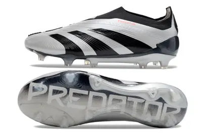 Adidas Predator Elite Laceless FG - Black/Classic White/Power Red