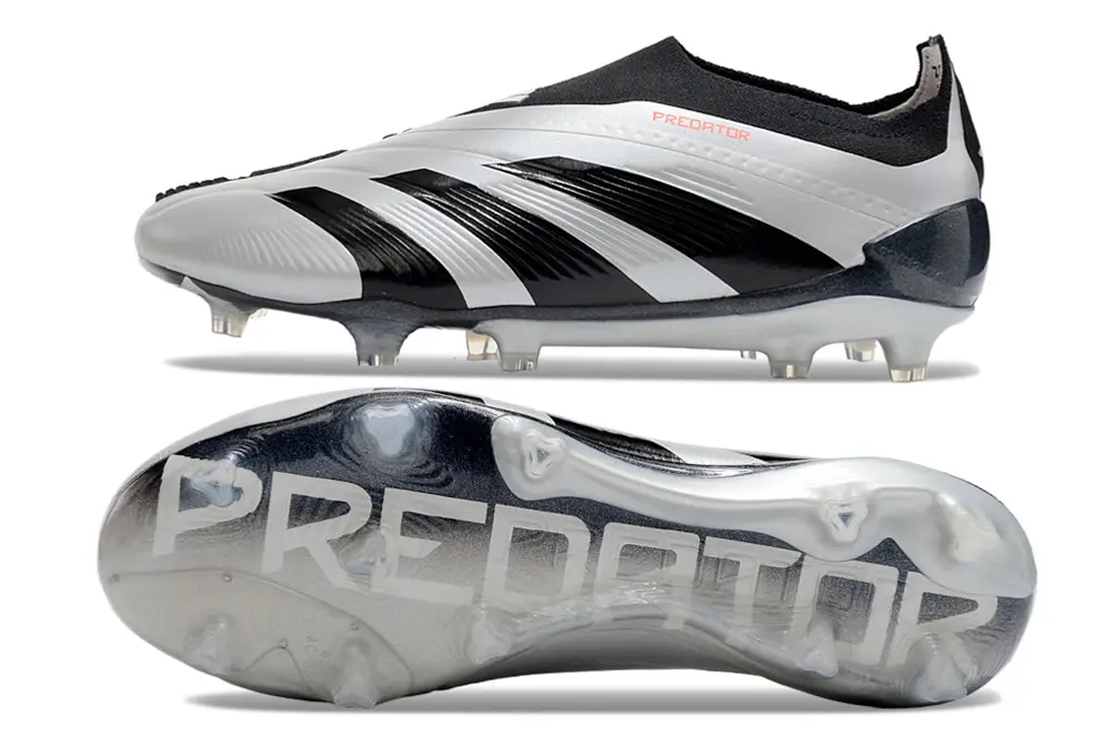 Adidas Predator Elite Laceless FG - Black/Classic White/Power Red