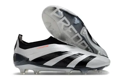 Adidas Predator Elite Laceless FG - Black/Classic White/Power Red