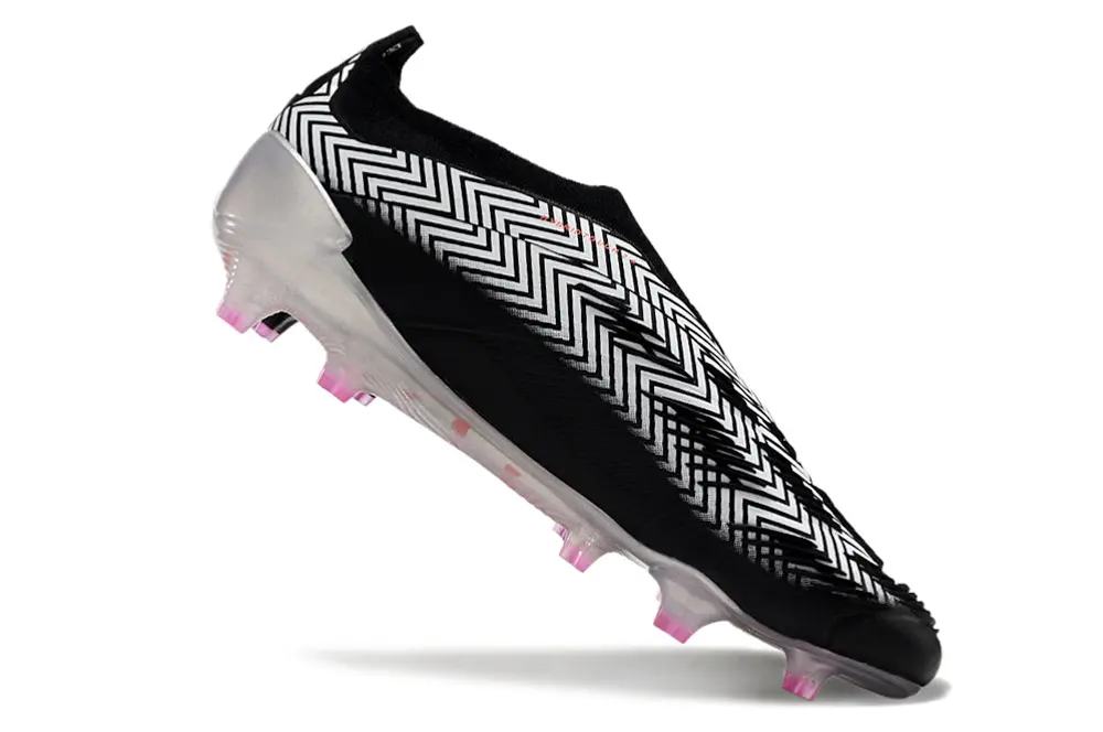 Adidas Predator Elite Laceless FG - Black/Vibrant Orange/Metallic Silver
