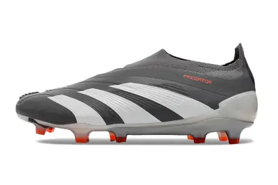 Adidas Predator Elite Laceless FG - Gray/White/Orange