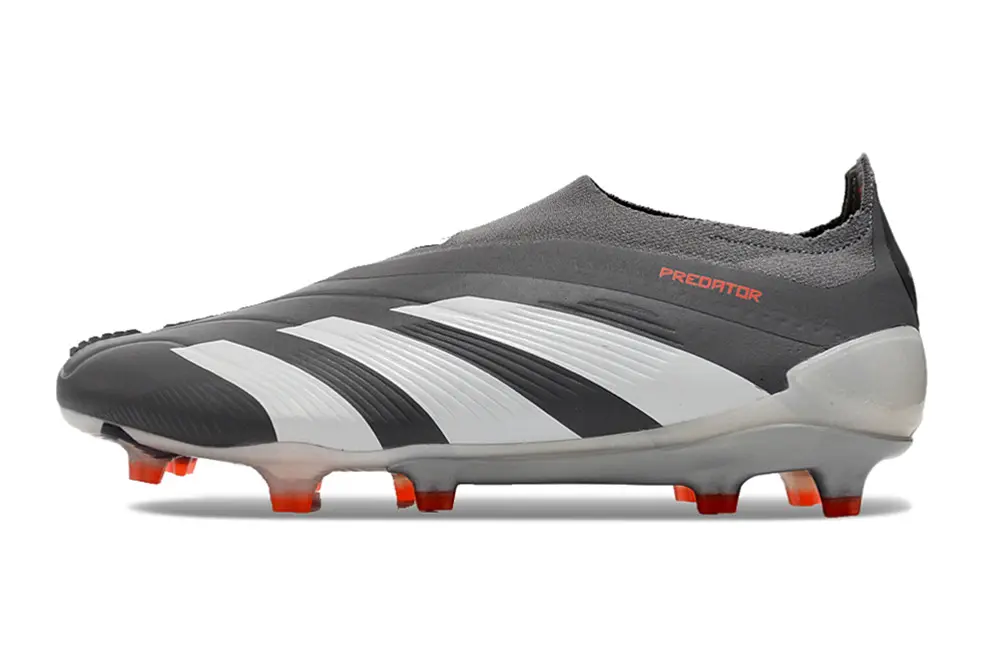 Adidas Predator Elite Laceless FG - Gray/White/Orange