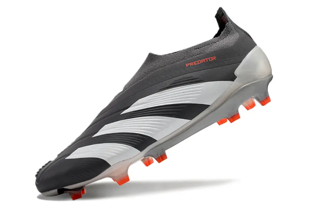Adidas Predator Elite Laceless FG - Gray/White/Orange