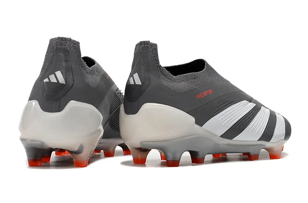Adidas Predator Elite Laceless FG - Gray/White/Orange