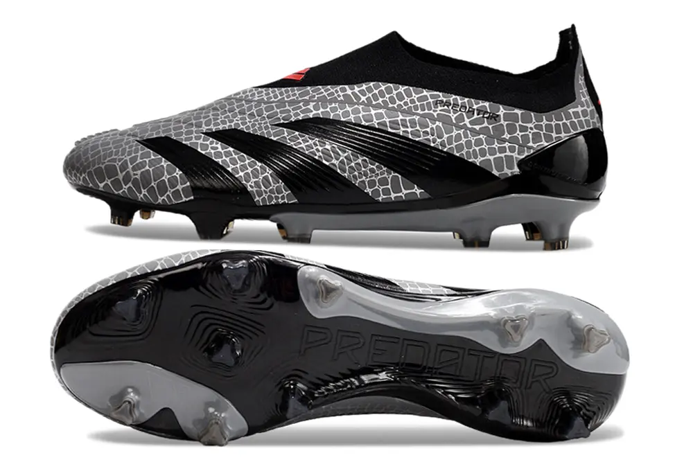 Adidas Predator Elite Laceless FG - Grey/Black/White