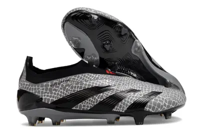 Adidas Predator Elite Laceless FG - Grey/Black/White