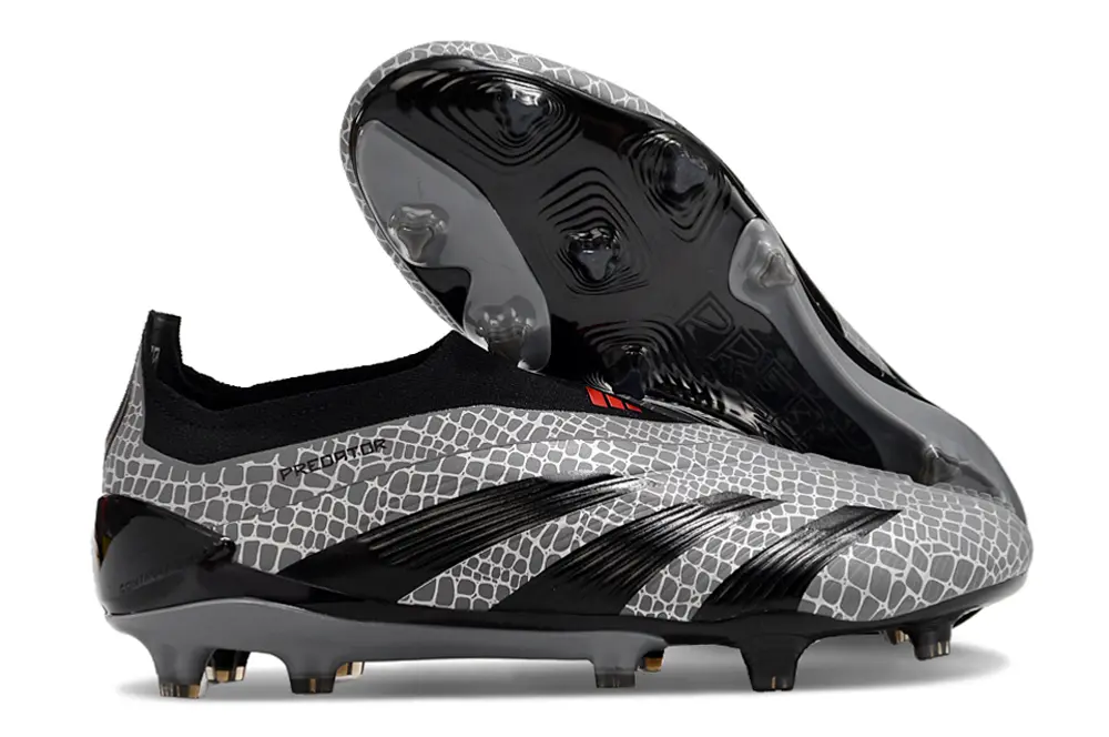 Adidas Predator Elite Laceless FG - Grey/Black/White