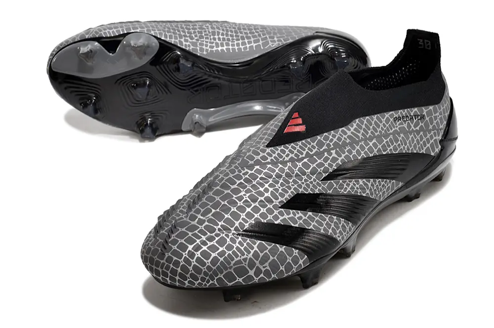 Adidas Predator Elite Laceless FG - Grey/Black/White