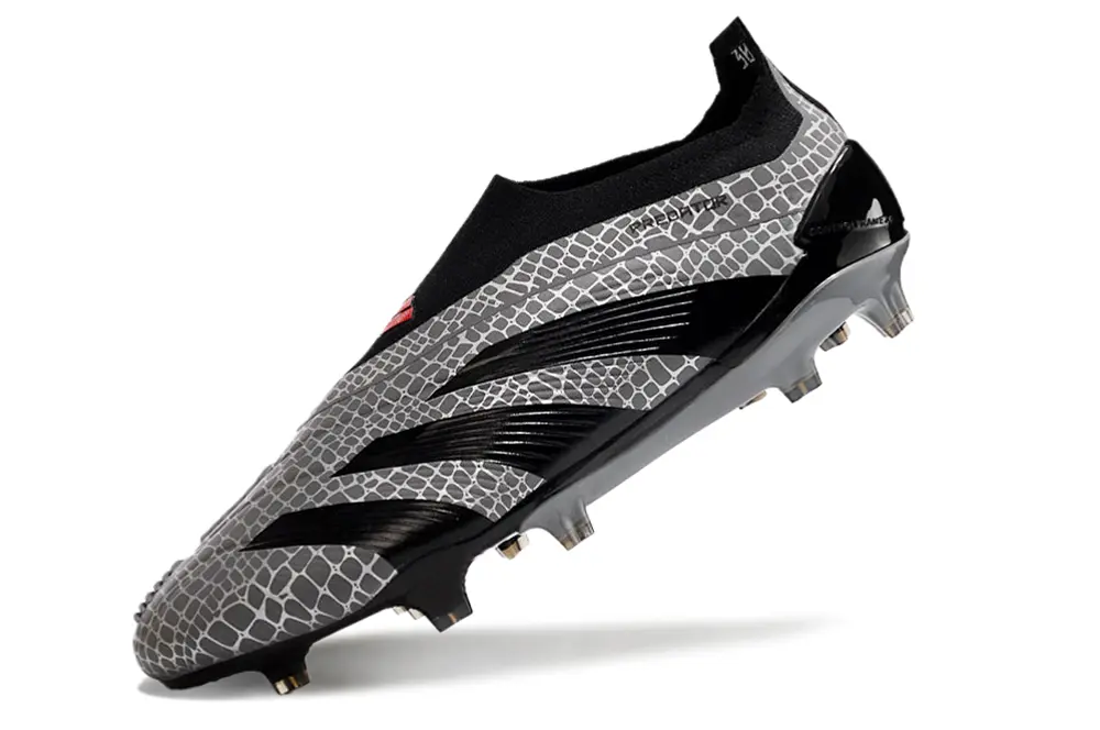 Adidas Predator Elite Laceless FG - Grey/Black/White