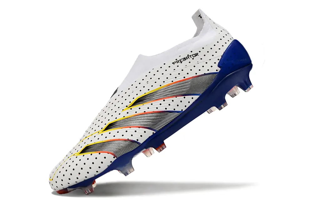 Euphoria x Adidas Predator Elite Laceless FG - White/Electric Blue/Fiery Red
