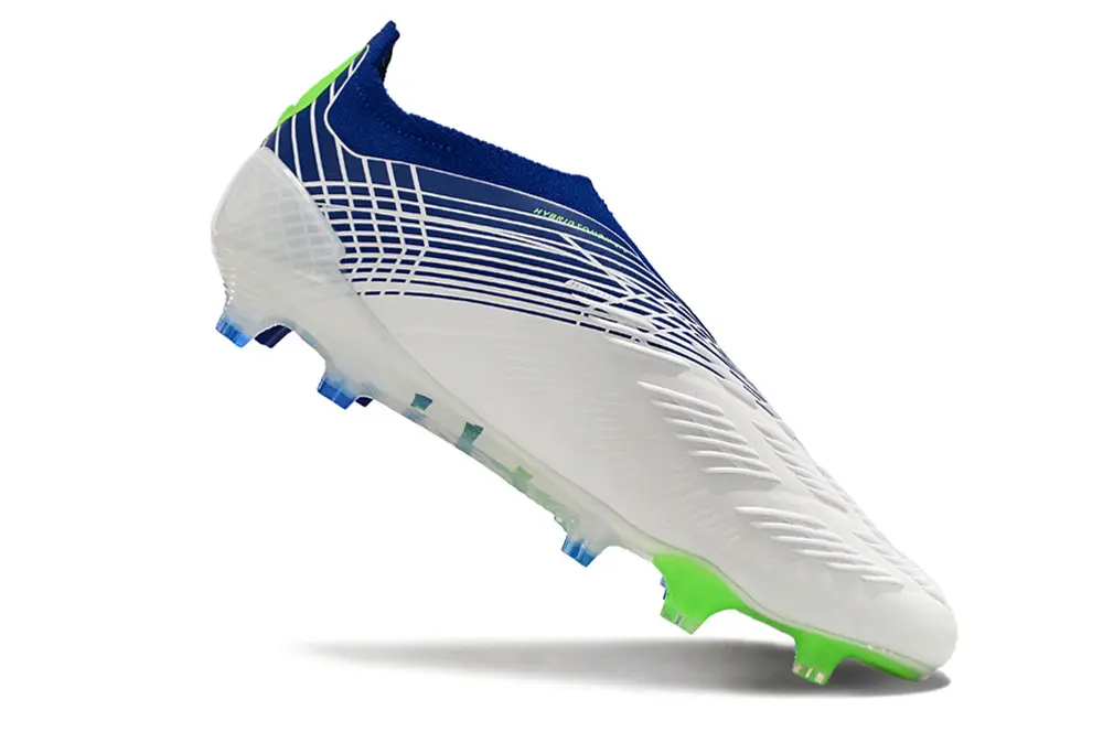 Adidas Predator Elite Laceless FG - Blue/White/Neon Green