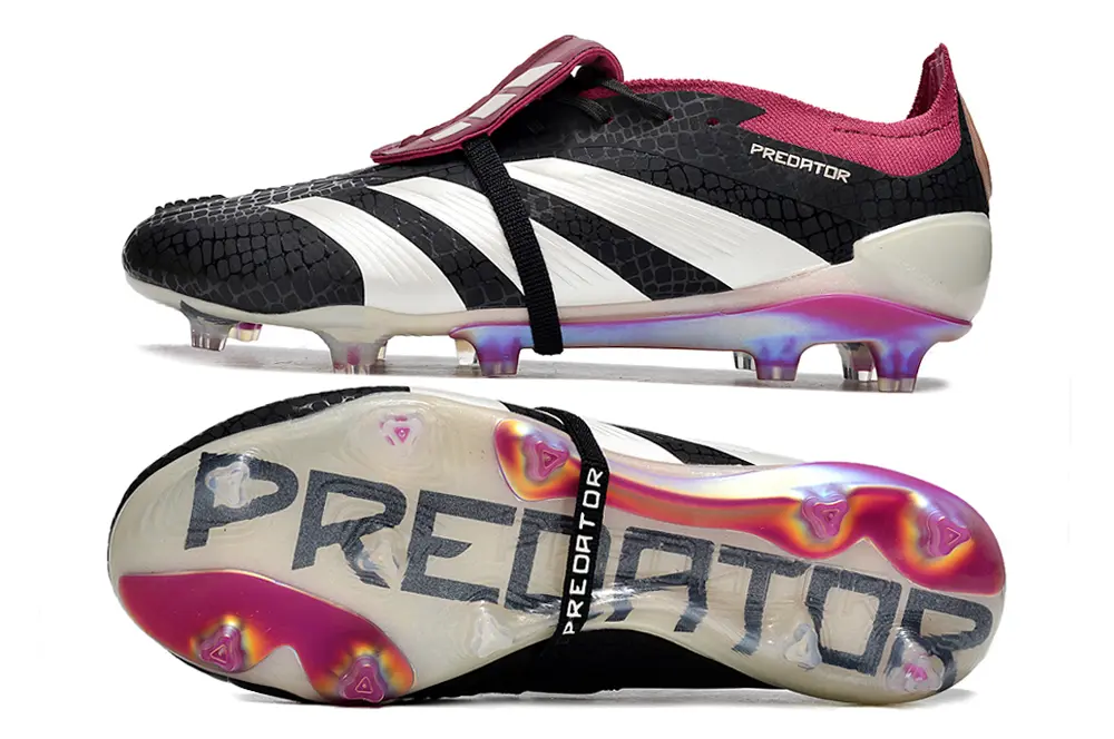Adidas Predator Elite Foldover Tongue FG - Black/Crimson Red/White