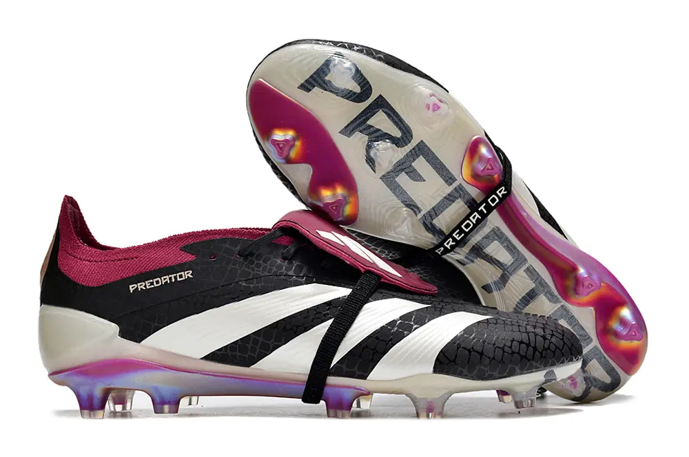 Adidas Predator Elite Foldover Tongue FG - Black/Crimson Red/White