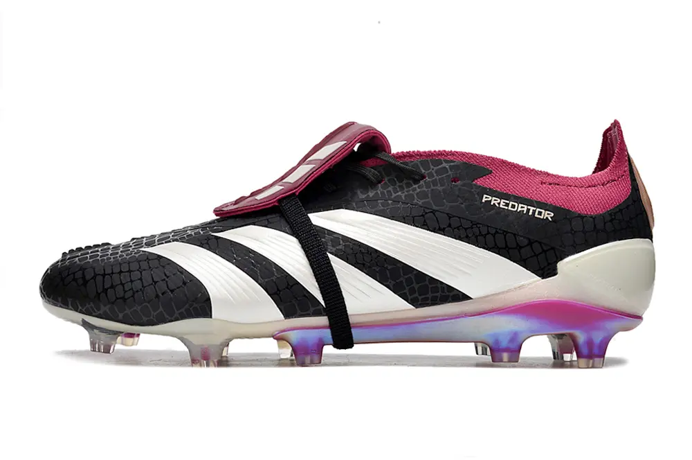 Adidas Predator Elite Foldover Tongue FG - Black/Crimson Red/White