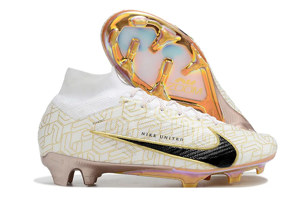 Nike Air Zoom Mercurial Superfly 9 Elite FG - White/Black/Gold