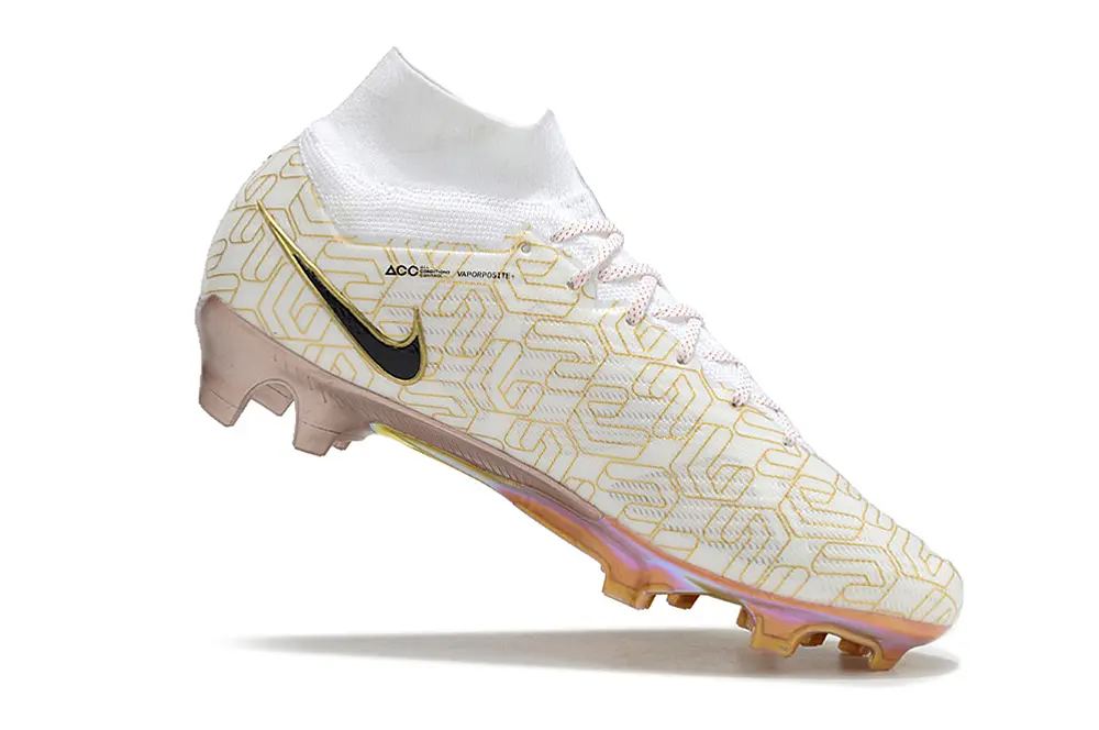 Nike Air Zoom Mercurial Superfly 9 Elite FG - White/Black/Gold