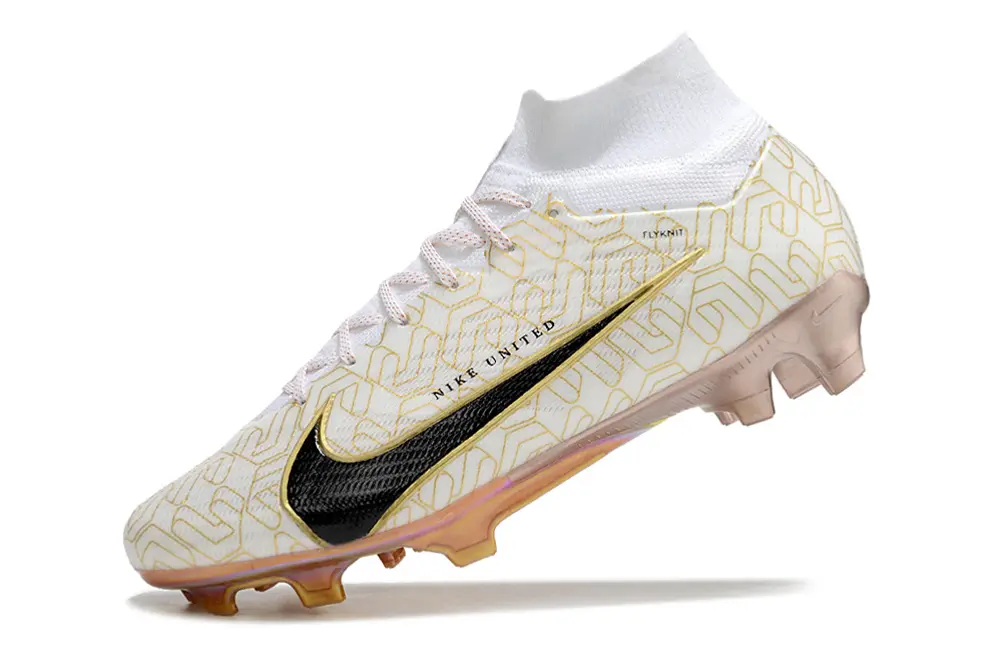 Nike Air Zoom Mercurial Superfly 9 Elite FG - White/Black/Gold