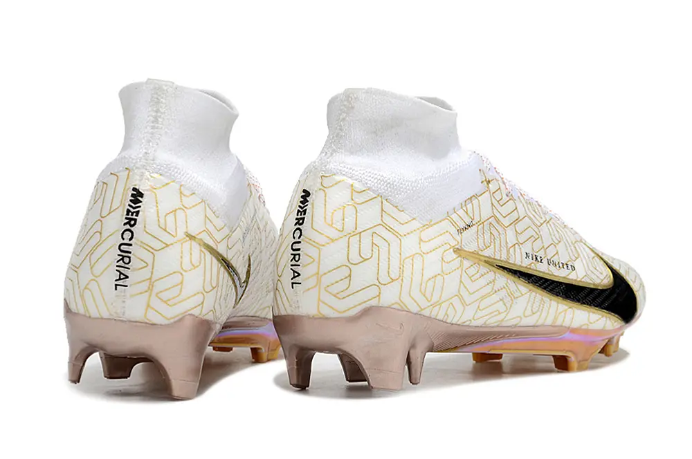 Nike Air Zoom Mercurial Superfly 9 Elite FG - White/Black/Gold