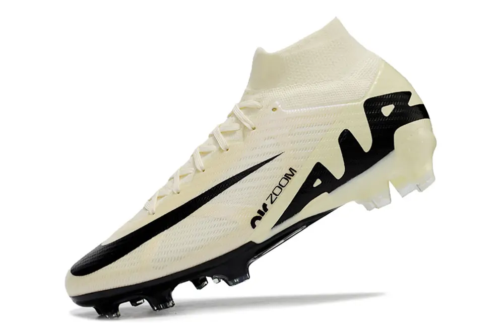 Nike Air Zoom Mercurial Superfly 9 Elite FG - Cream/Sleek Black/Soft Cream