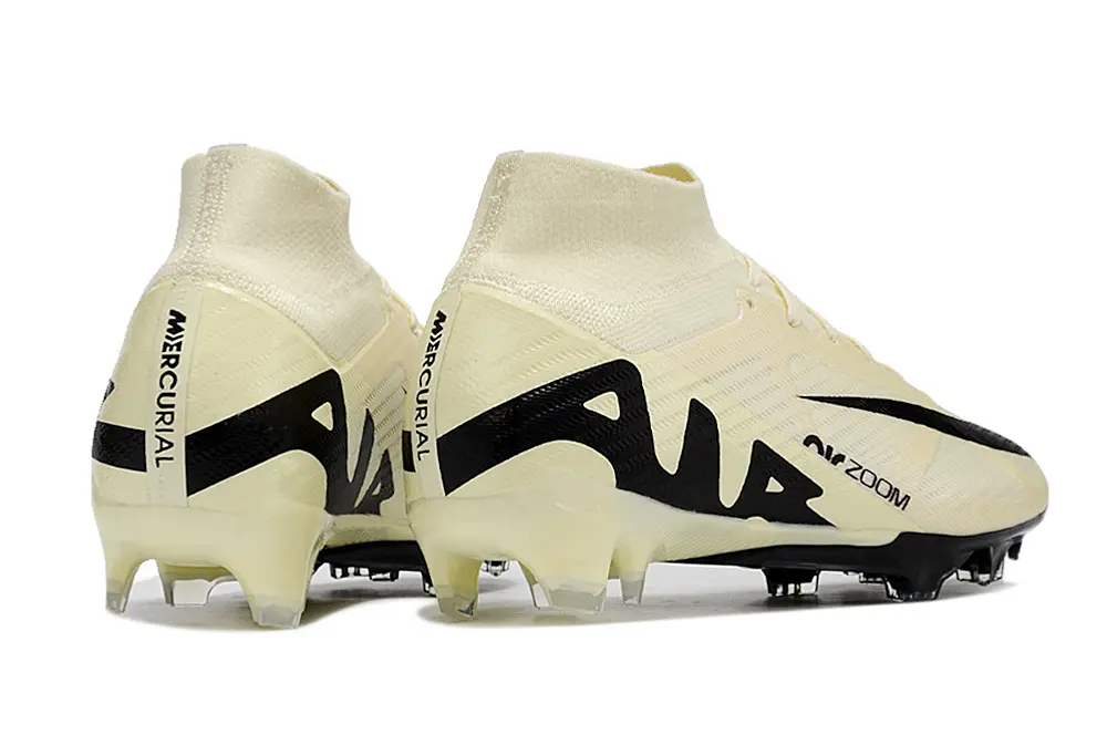 Nike Air Zoom Mercurial Superfly 9 Elite FG - Cream/Sleek Black/Soft Cream