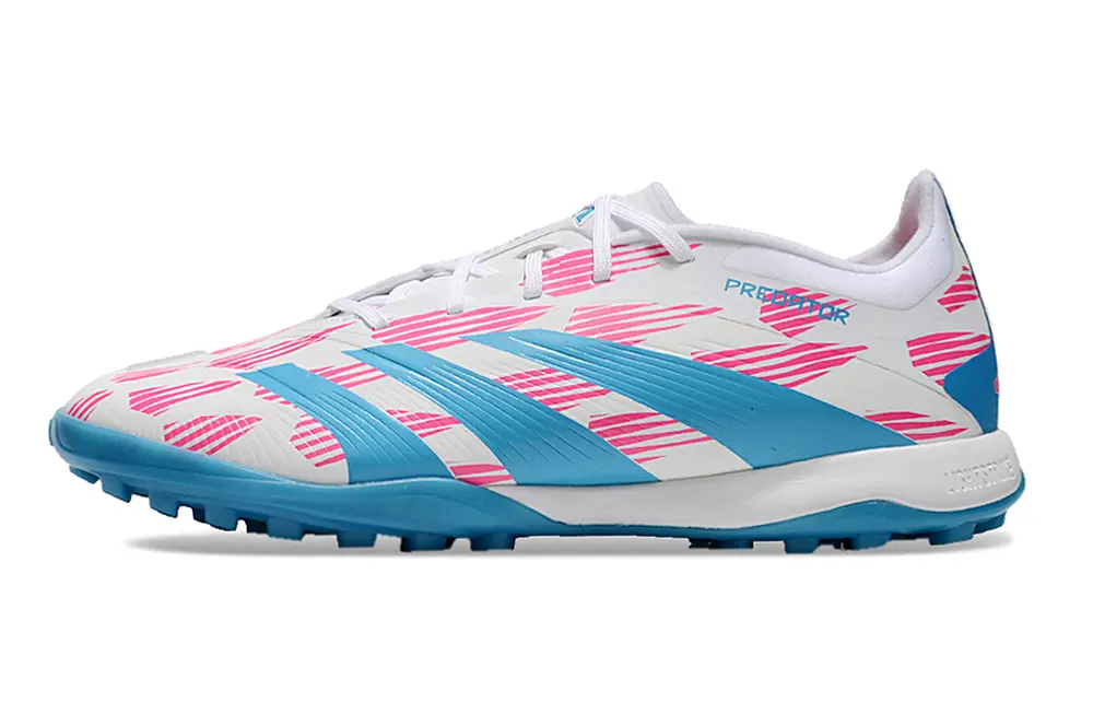 Adidas Predator 24 Elite TF - White/Aqua Blue/Pink Burst