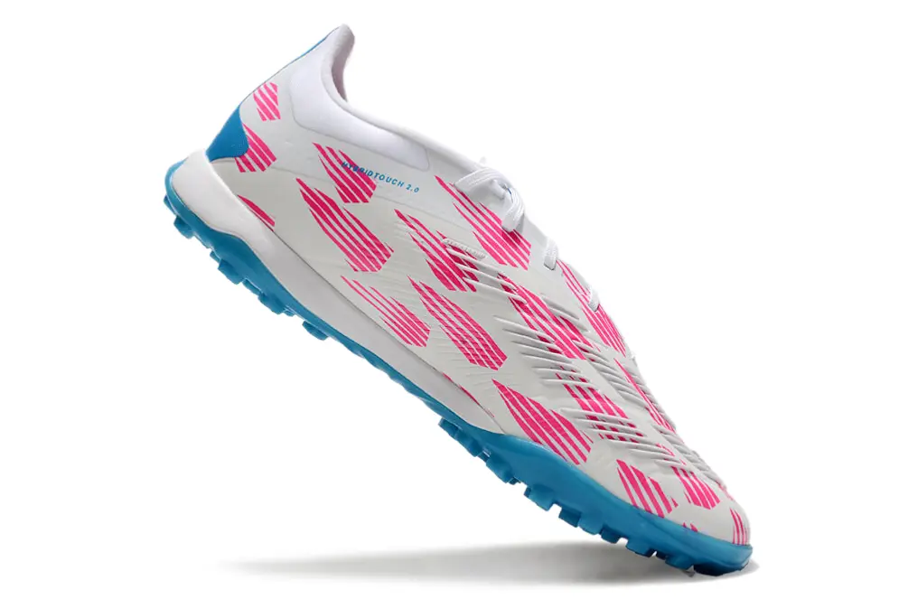 Adidas Predator 24 Elite TF - White/Aqua Blue/Pink Burst