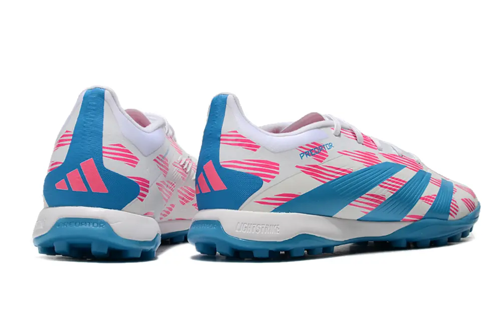 Adidas Predator 24 Elite TF - White/Aqua Blue/Pink Burst