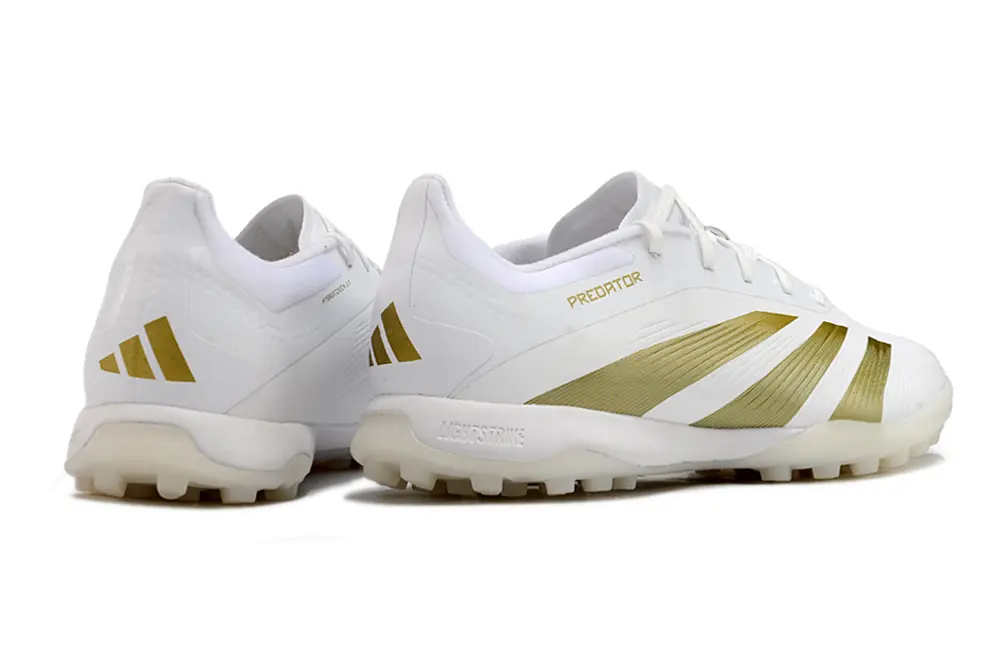 Adidas Predator 24 Elite TF - White/Gold Accents/Clean White