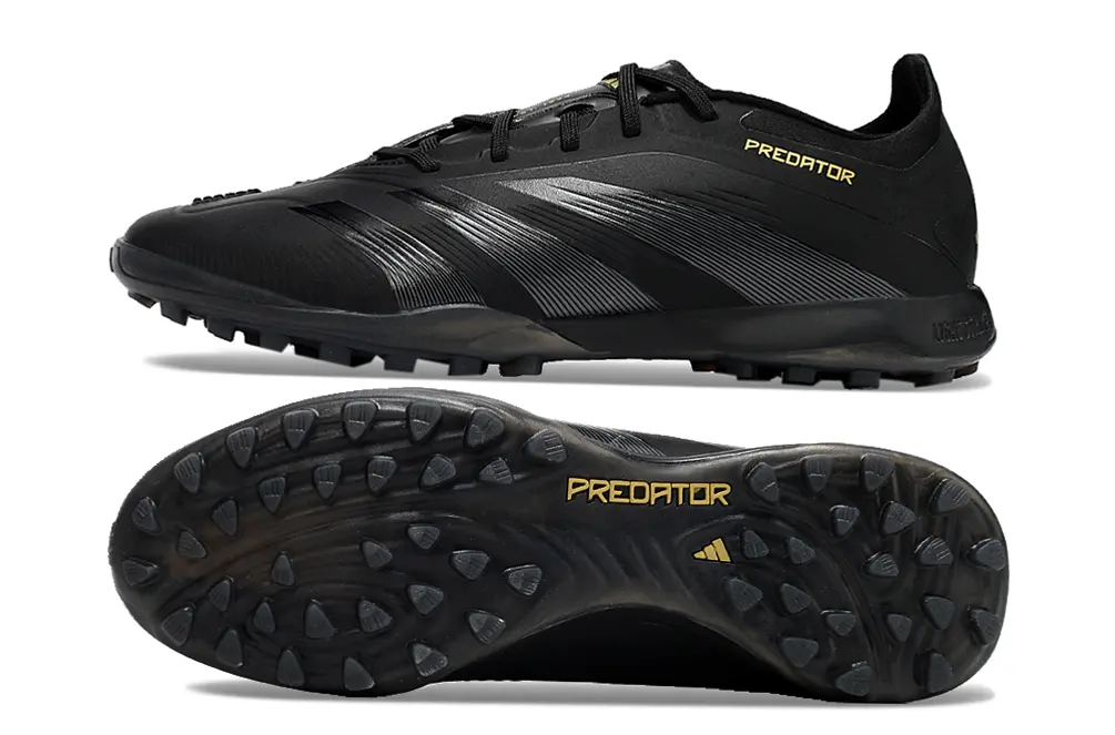 Adidas Predator 24 Elite TF - Black/Dazzling Black/Metallic Gold